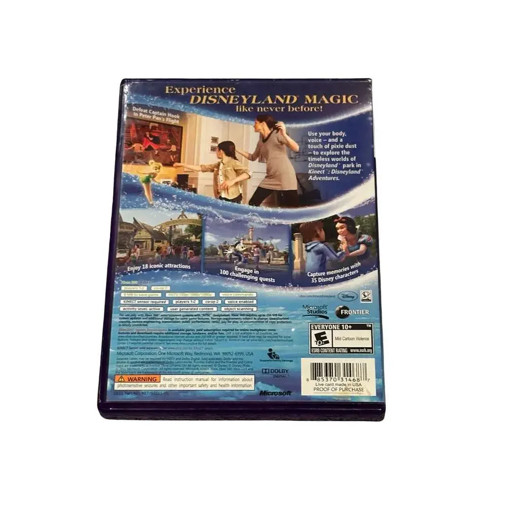Kinect Disneyland Adventures Xbox 360 Game Complete in Box (CIB)